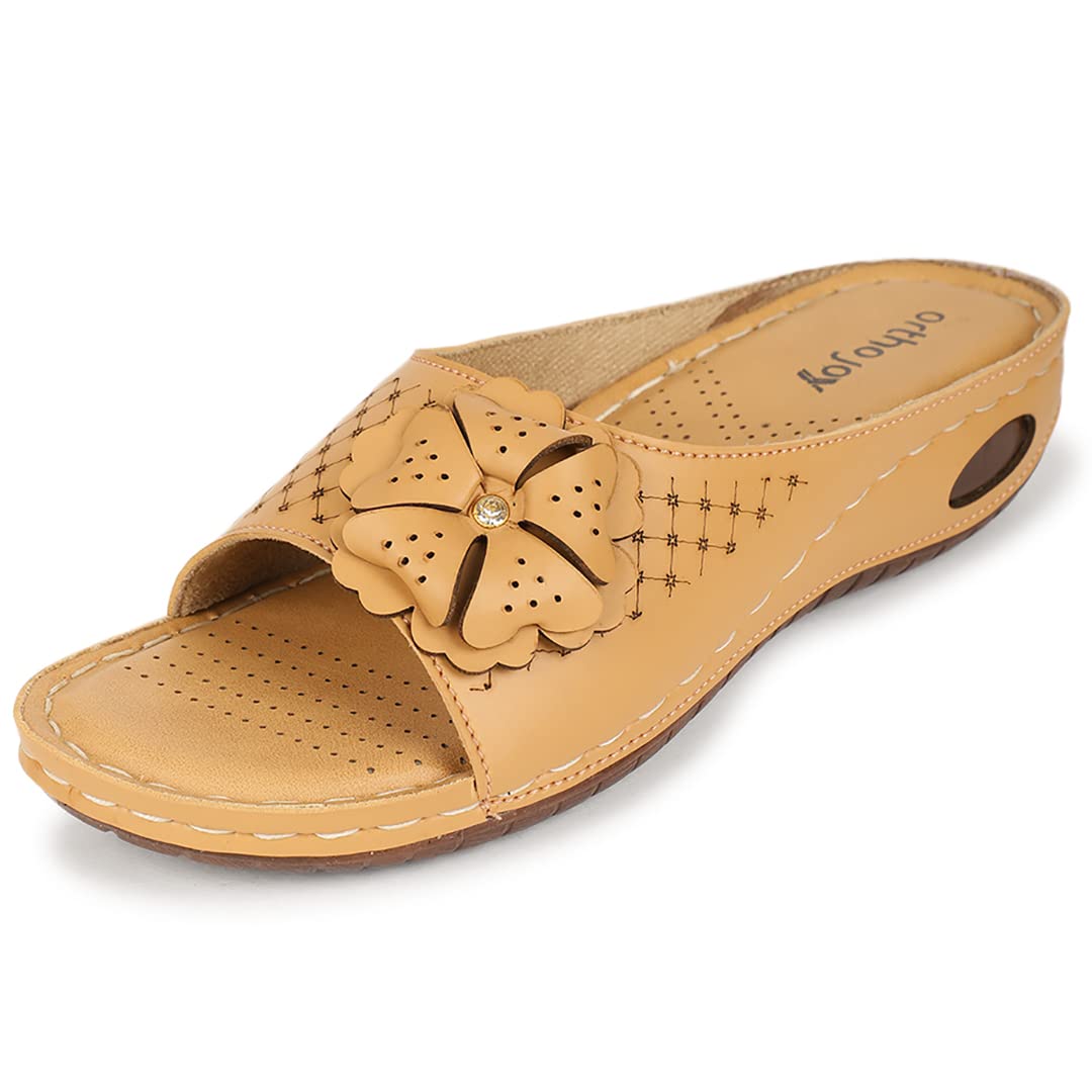 Ortho Joy Extra-Soft Comfortable Stylish And Fancy Slippers For Women