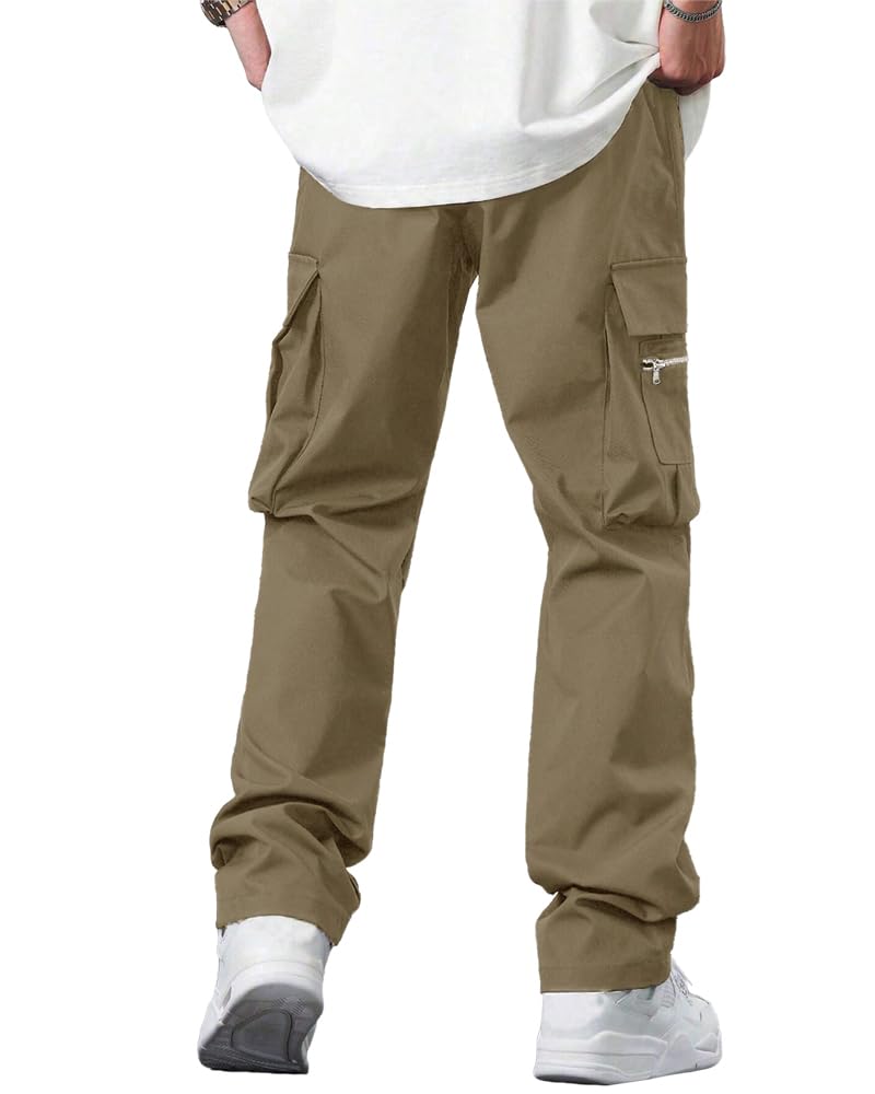 Noble Monk MenS Cargo Pant | Drawstring | Solid Cargo | Multi Pockets Trackpant