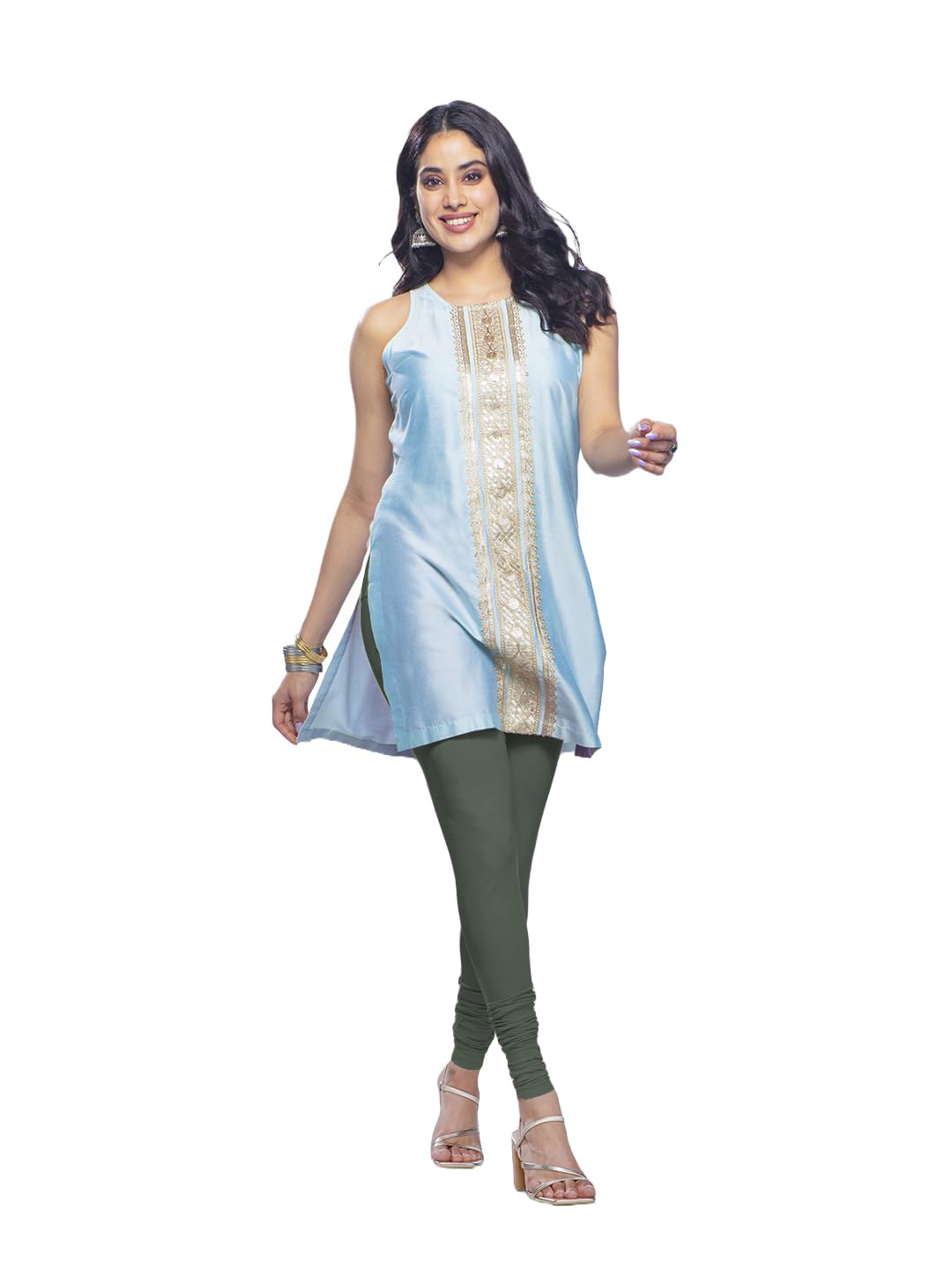 Lyra Premium Viscose Full Length Churidar Leggings For Women