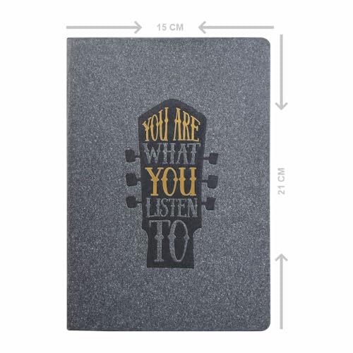 Anupam Natal A5 Ruled Journal Notebook 192 Pages 80Gsm Lined Notebook 100% Recycled Paper Cover With Gold Foiling Designer Title