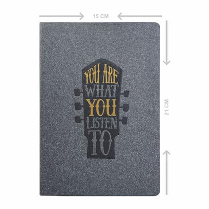Anupam Natal A5 Ruled Journal Notebook 192 Pages 80Gsm Lined Notebook 100% Recycled Paper Cover With Gold Foiling Designer Title