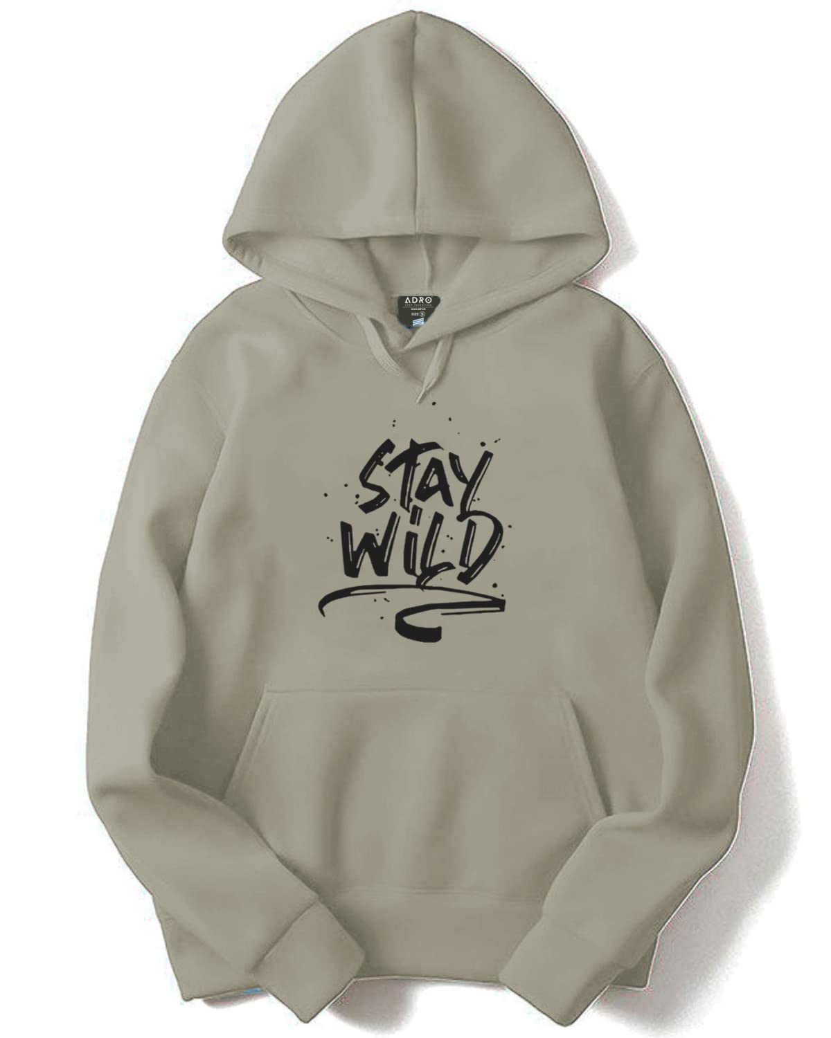 ADRO Men's Cotton Hooded Sweatshirt (H20-M-SWW-CH_Beige)
