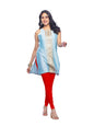 Lyra Premium Viscose Full Length Churidar Leggings For Women Red