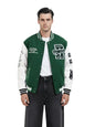 The Indian Garage Co Mens Regular Fit Long Sleeves Baseball Collar Embroidered Sweater