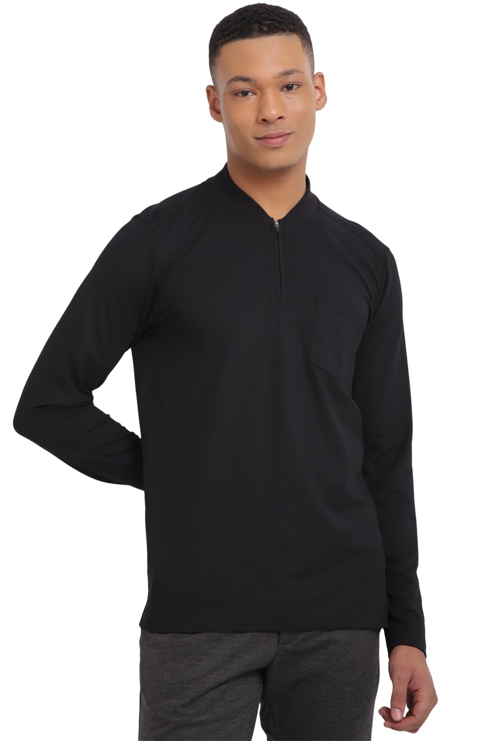 Allen Solly Men Regular Fit Solid Casual Cotton T-Shirt