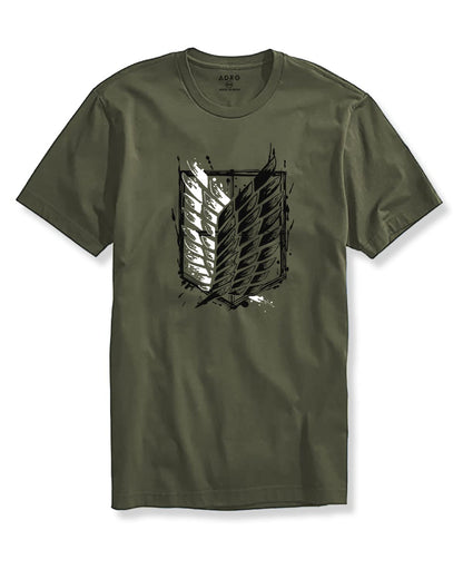 ADRO Mens Attack on Titan Cotton T-Shirt (L)