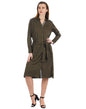 Pepe Jeans WomenS Rayon A-Line Maxi Dress (Pl952637_Olive_Large)