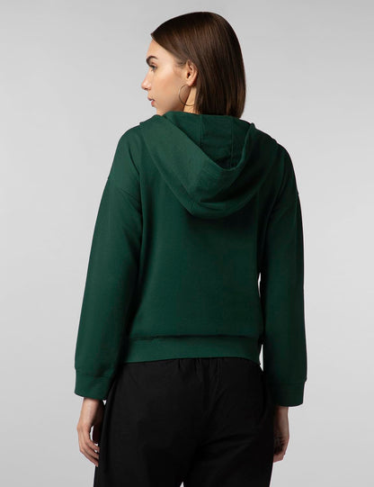 FYLTR Womens Drop Shoulder Hoodie with Lace Up Neck Detailing & Contrast Drawcord