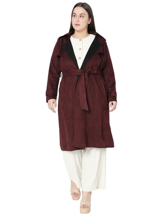Vero Moda Curve WomenS Relaxed Fit Brown Coat