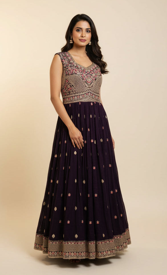 Indo western Anarkali