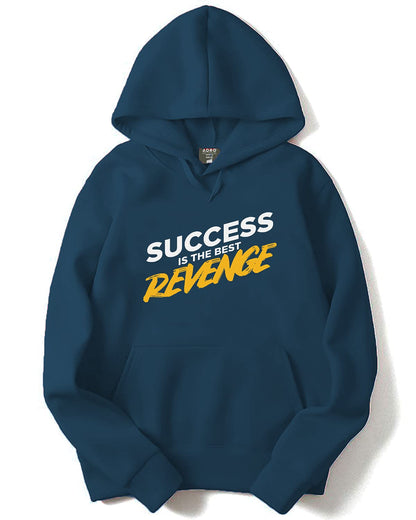 ADRO Men's Cotton Neck Hooded Sweatshirt (H21-M-REV-SB_Teal)