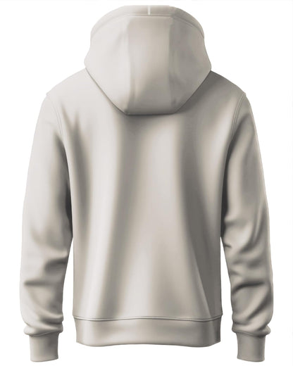 ADRO Mens Cotton Neck Hooded Sweatshirt (H24-ADRO-WS_White Sand