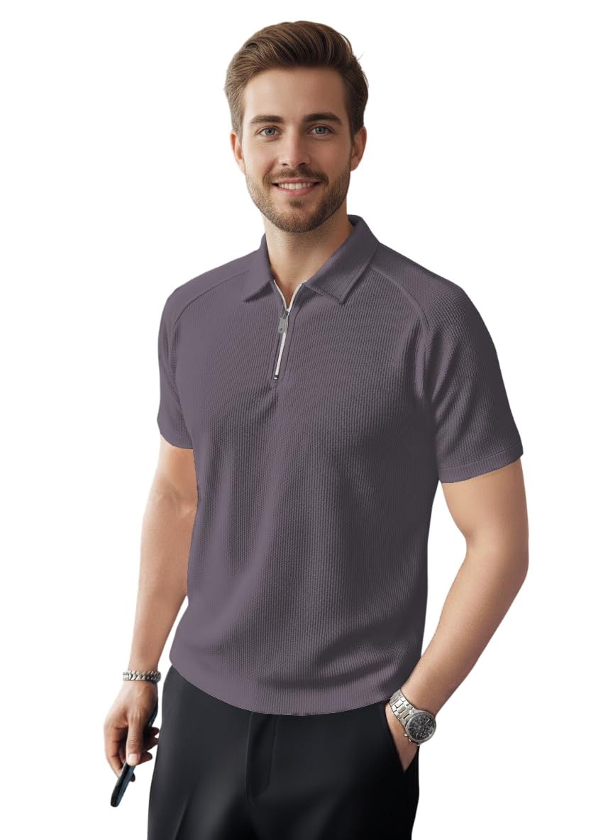 Greciilooks Regular Fit T-Shirt For Men (Gl-M.T Mt1230_Grey