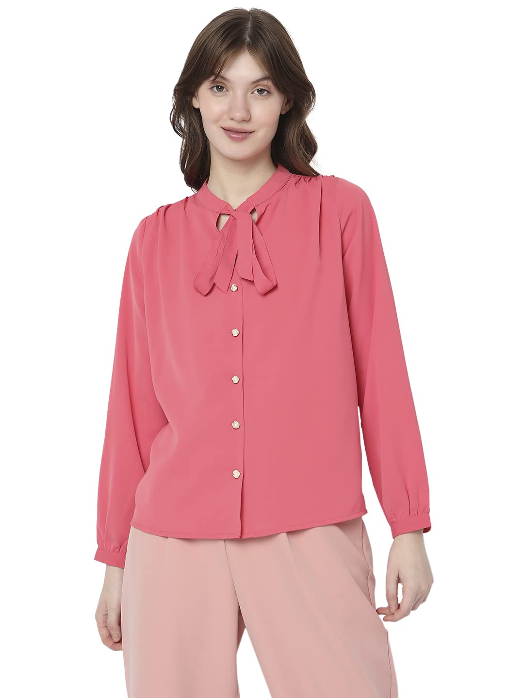 Vero Moda Slim Fit Shirt (10298998_Fruit Dove_S)