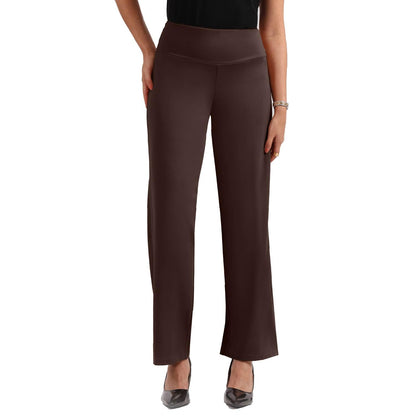 BlissClub Ultimate Flare Pants Lite for Women Above 55 ft Tall | High Waist Trousers and Formal Pants for Office wear | Comfort