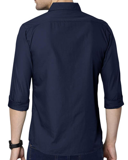Noble Monk MenS Solid (Combo Pack Of 2) -Regular Fit Casual Shirt |Full Sleeve - Regular Fit
