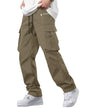 Noble Monk MenS Cargo Pant | Drawstring | Solid Cargo | Multi Pockets Trackpant