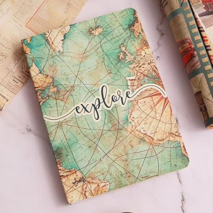 Doodle Travelogue Hard Bound B6 Travel Planner | 24 Monthly Planner Pages | 24 Motivational Quote Pages (5 X 7 Inches, 80 Gsm, 2