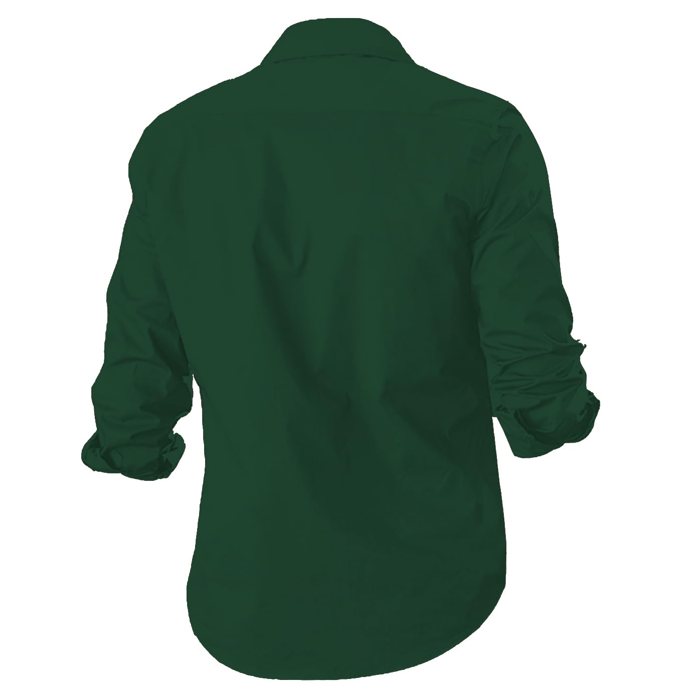 Rebelify Double Pocket With Flap Men Cargo Cotton Shirt Bottle Green
