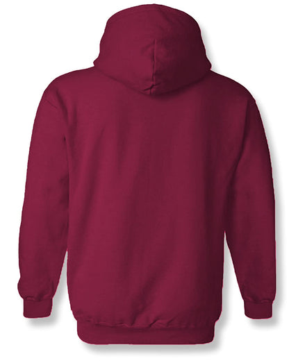 ADRO Men's Cotton Neck Hooded Sweatshirt (H21-M-FLL-MR_Maroon)