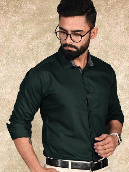 Tee Projekt Casual Shirt for Men Regular Fit Long Sleeve Shirt Suitable for Event Formal Wear