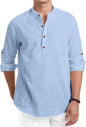 Macsivo MenS Cotton Polyester Blend Solid Short Kurta With Mandarin Collar Full Sleeve Button Closure Curved Hem Regular Fit |