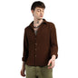 Campus Sutra MenS Chocolate Brown Ripple Box Shirt For Casual Wear | Spread Collar | Long Sleeve | Button Closure | Shirt Craft