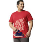 Bewakoof Mens Typography 100% Cotton Plus Size T-Shirt - Oversized Fit, Round Neck, Half Sleeves Red