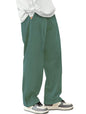 SMOWKLY Mens Premium Cotton Rib Relaxed Fit Trouser || Flexible Elastic Waist with Drawstring || Comfortable Pant for Causal &