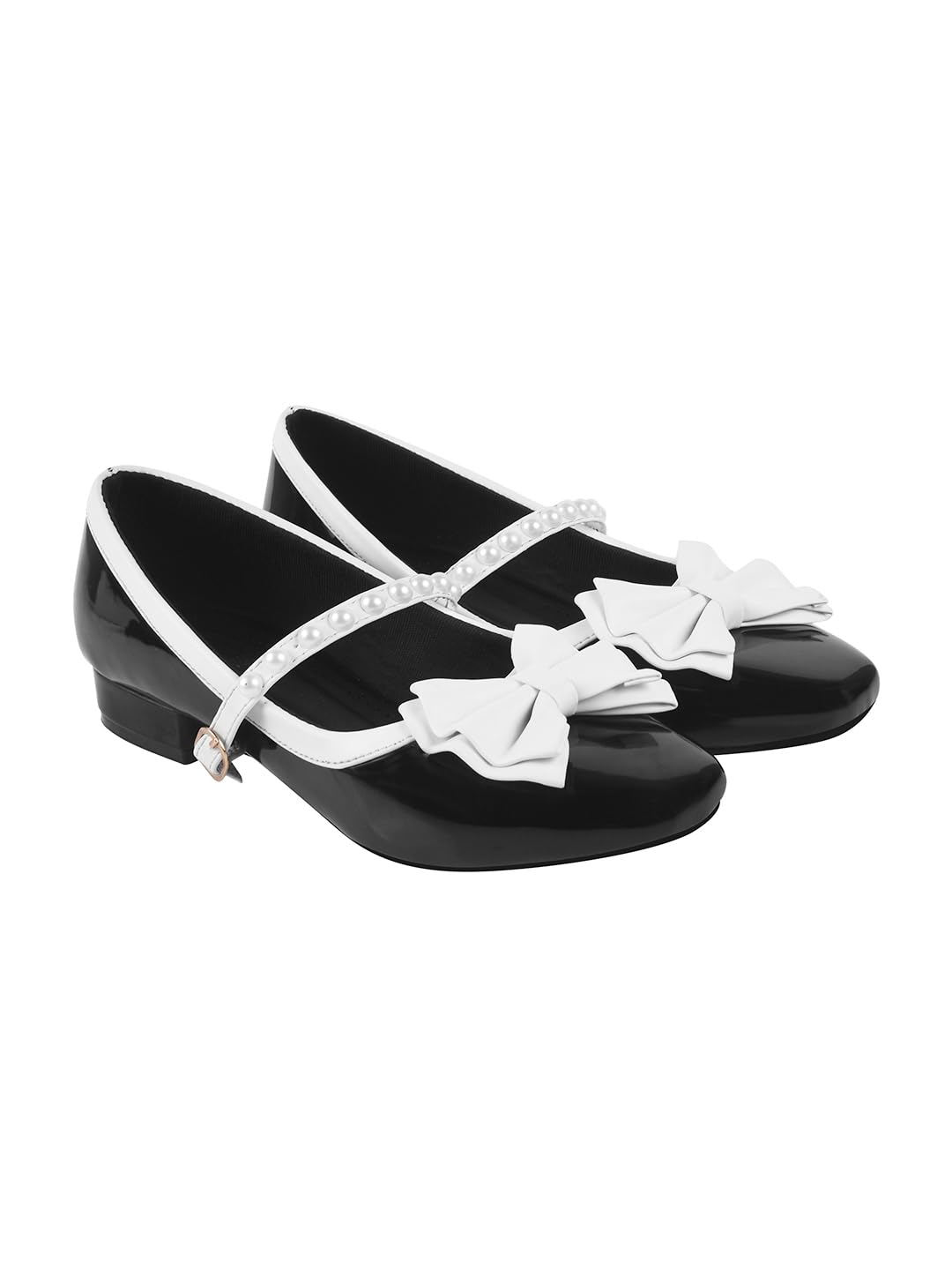 Shoetopia Bow Detailed Black Marry Janes For Women & Girls /Eu39