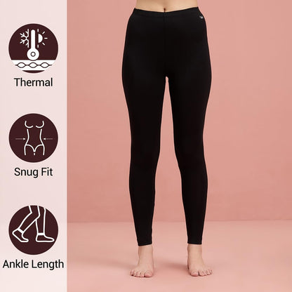 NYKD Luxe Thermal Leggings-NYOE06 Black