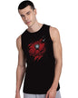 Bewakoof Mens Iron Man Graphic Printed 100% Cotton T-Shirt - Regular Fit, Round Neck, Sleeveless