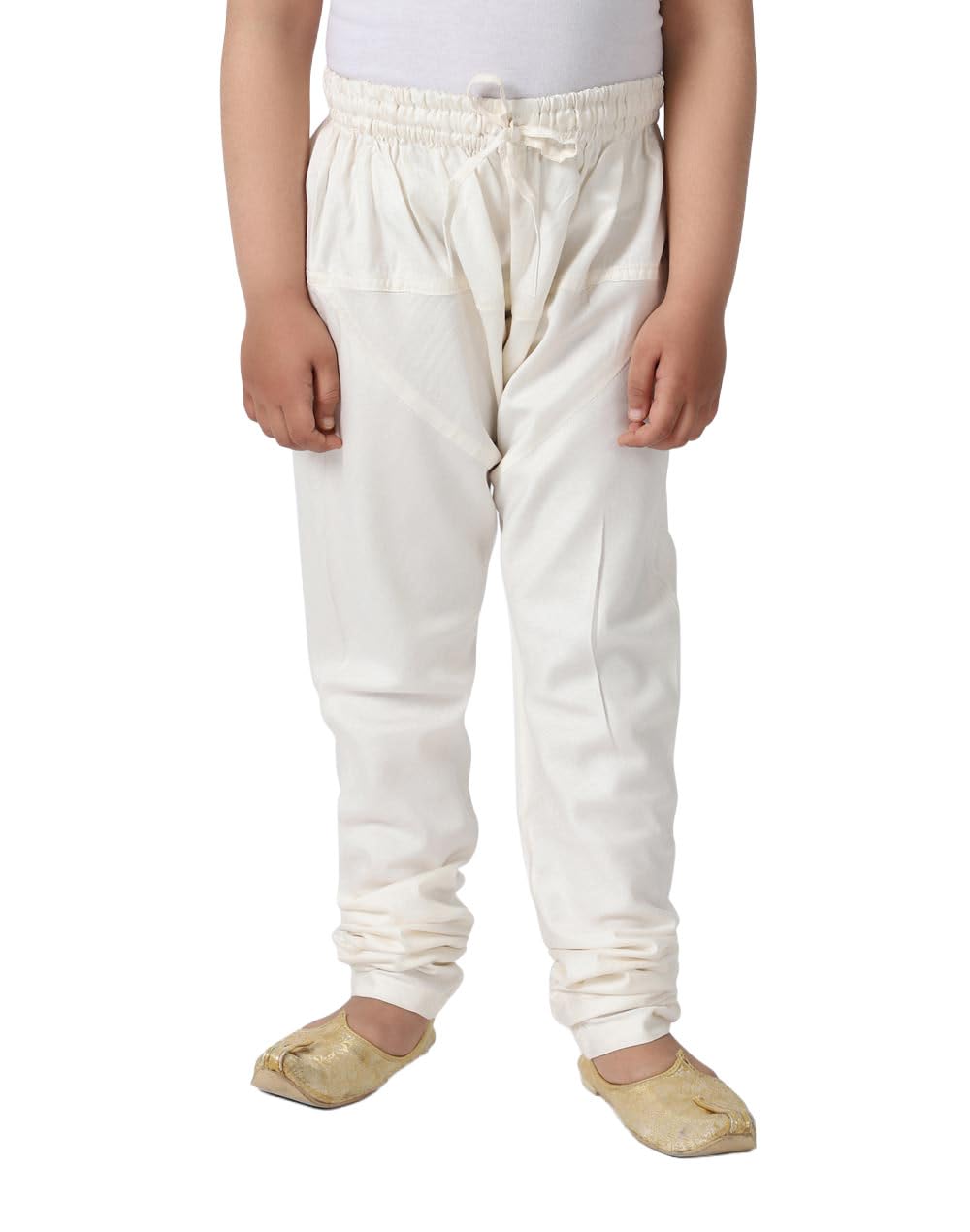 Fabindia Kids Tussar Regular Churidar Viscose_10-12Y Natural