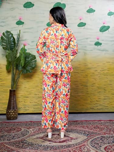 OM SAI LATEST CREATION Co ord Set for Women | Summer Co ord Set for Women | Formal Co ord Set for Women | Pack of 2 | Women Co ord Set