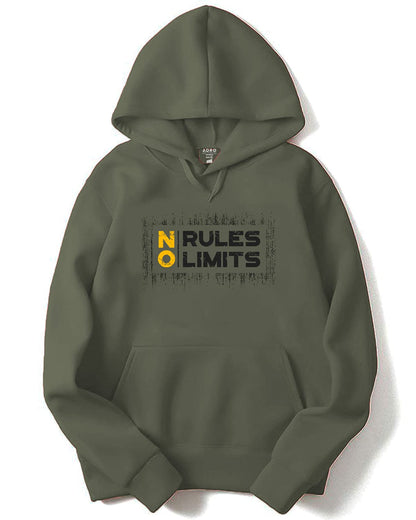 ADRO Men's Cotton Neck Hooded Sweatshirt (H21-M-LIM-OL_Olive)