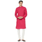 Fabindia Men Nagari Slim Fit Long Kurta Cotton_L Purple