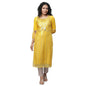Aurelia Women'S Viscose Geometric Regular Kurta (23Fea14045-507020_Yellow_Xs