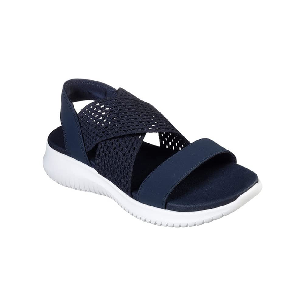 Skechers Women Ultra Flex Neon Star Sandals & Floaters