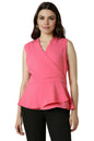 Allen Solly Women Regular Fit Solid Sleeveless T-Shirt