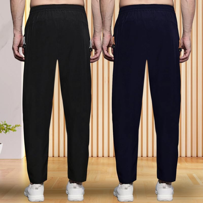 Pinkmint Combo Track Pant for Men Soild with Pocket Active Wear ll Gym Wear (Pack of 2)