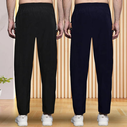 Pinkmint Combo Track Pant for Men Soild with Pocket Active Wear ll Gym Wear (Pack of 2)