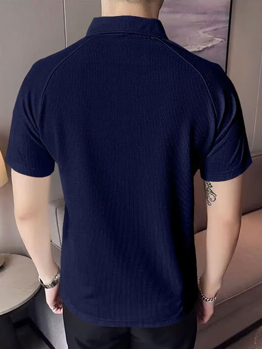 Greciilooks Regular Fit T-Shirt For Men (Gl-M.T Mt1230_Blue