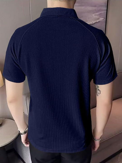 Greciilooks Regular Fit T-Shirt For Men (Gl-M.T Mt1230_Blue