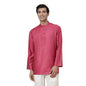 Fabindia Men's Silk Blend Regular Kurta (20063015_Pink