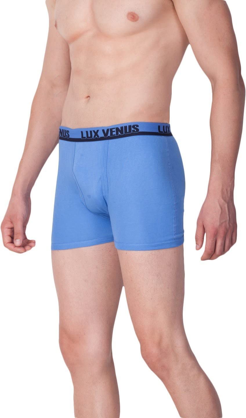 Lux Venus Cotton Assorted Solid/Plain MenS Trunk - Pack Of 6 (Vns-Fcd-Assorted)