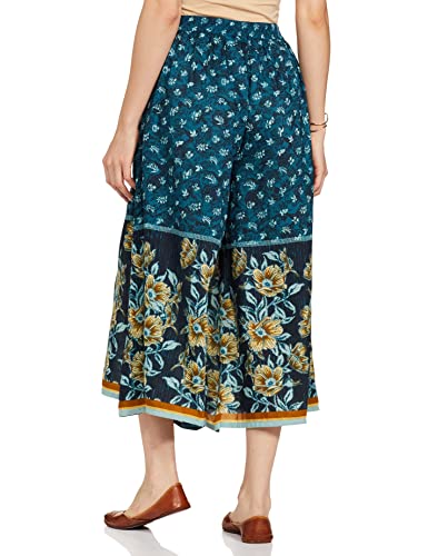 Aurelia Printed Strechable Culotte For Women | Calf Length Culotte For Women