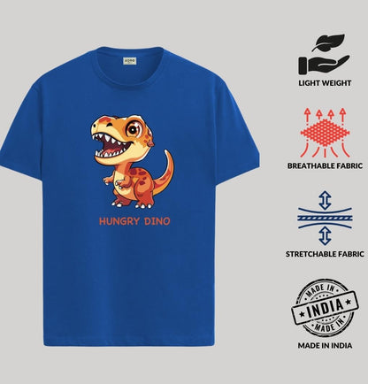 ADRO T Shirts for Boys & Girls || Dinosaur Printed T-Shirt || Ages 3-14 || 100% Cotton Round Neck Tshirt for Boys & Girls||KRN-D