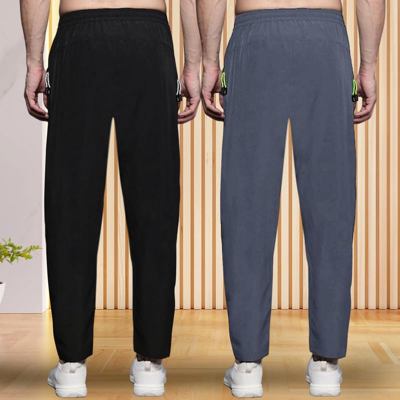 Pinkmint Combo Track Pant for Men Soild with Pocket Active Wear ll Gym Wear (Pack of 2)