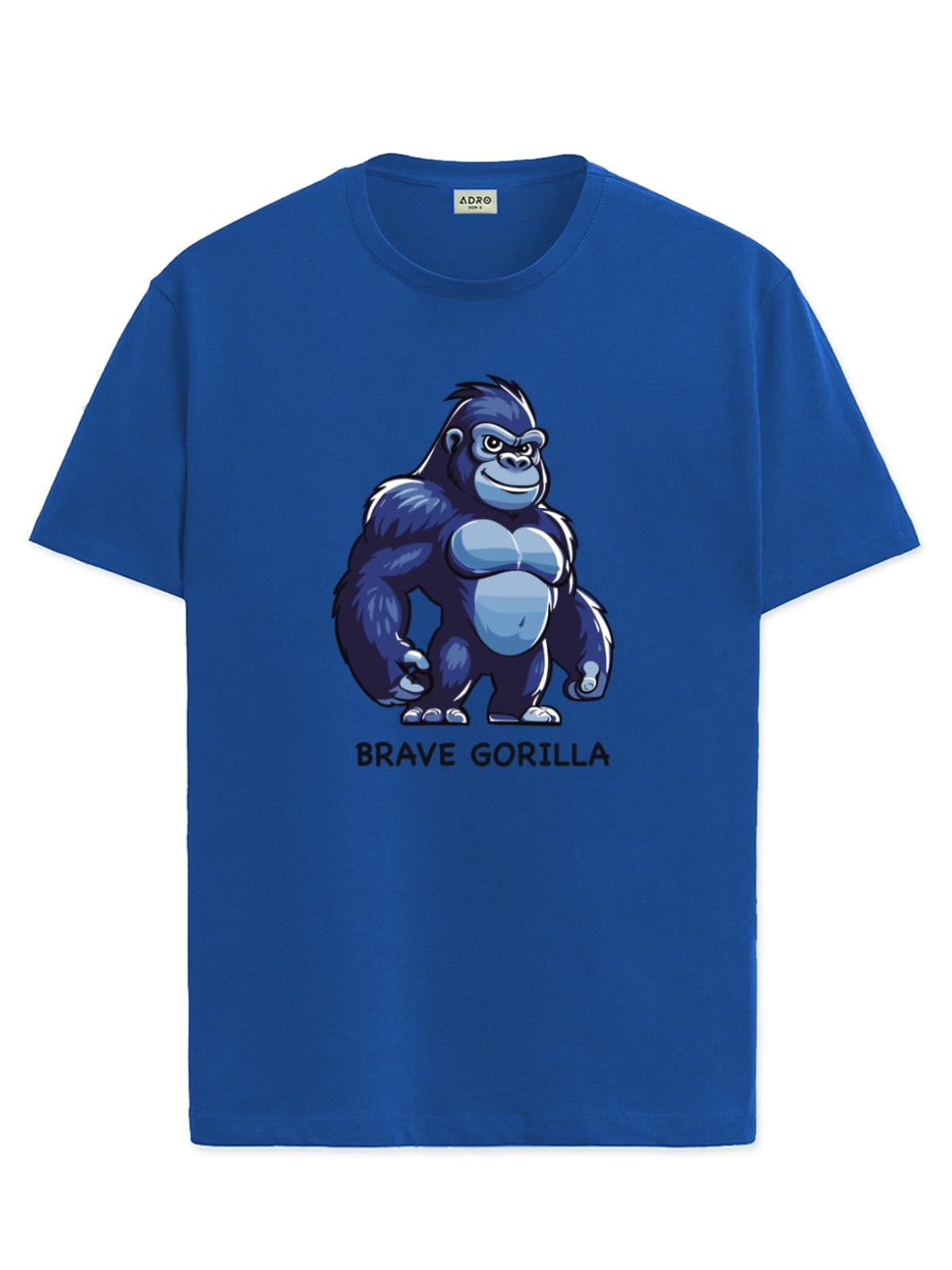 ADRO T Shirts for Boys & Girls || Gorilla Printed T-Shirt || Ages 3-14 || 100% Cotton Round Neck Tshirt for Boys & Girls||KRN-GO