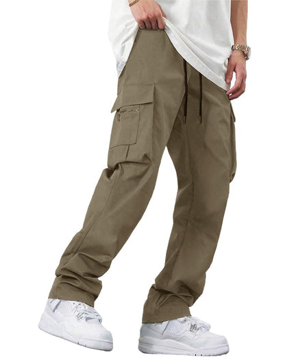 Noble Monk MenS Cargo Pant | Drawstring | Solid Cargo | Multi Pockets Trackpant